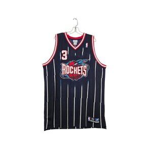 VTG Reebok Authentic Houston Rockets Steve Francis SIGNED Jersey Blue Size 48